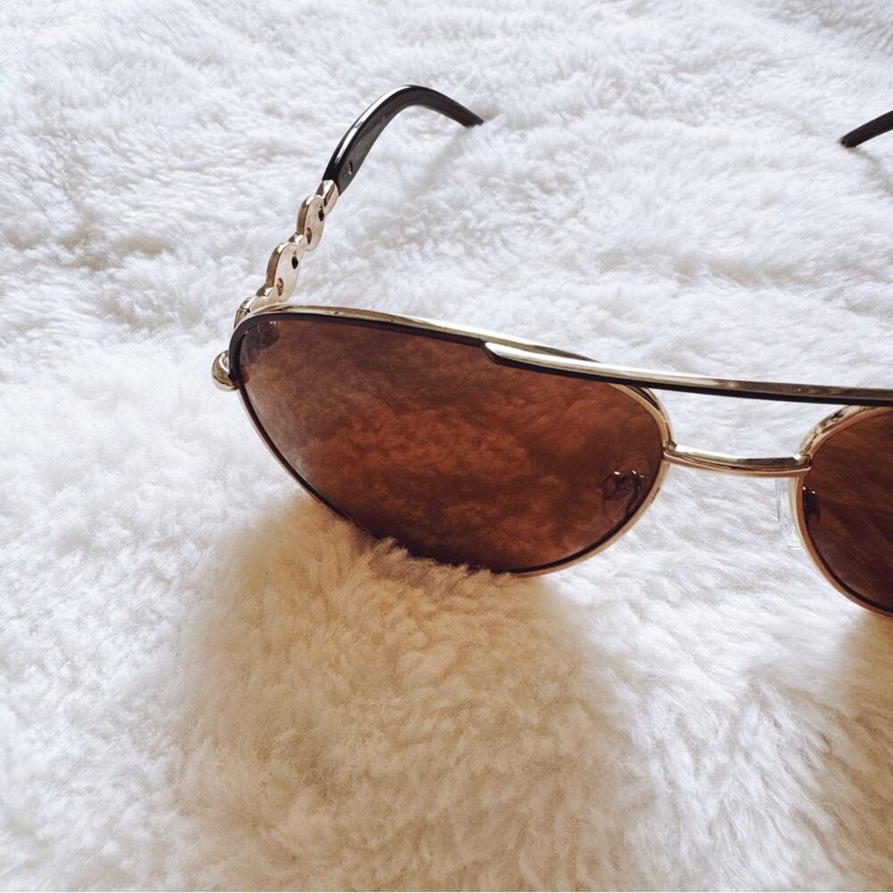 Brooklyn Brown Sleek Aviator Sunglasses - Picture 6 of 10